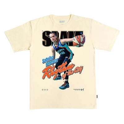 Sabrina Ionescu New York Liberty SLAM Unisex Cover T-Shirt - Cream