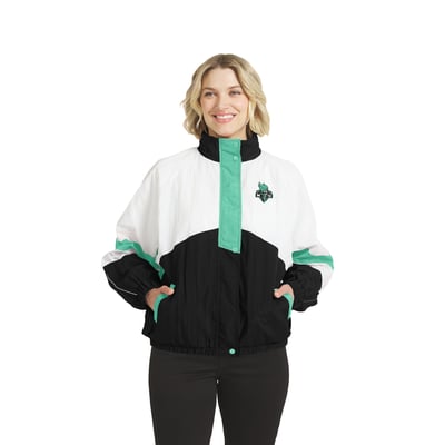 New York Liberty WEAR by Erin Andrews Women's Full-Zip Windbreaker Jacket - White/Black