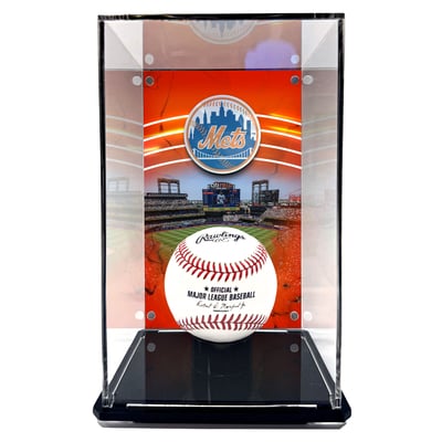  New York Mets Fanatics Authentic Tall Baseball Display Case with Image