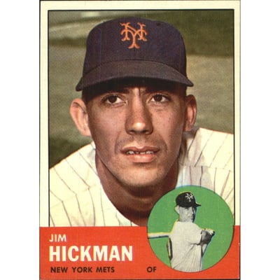 1963 Topps #107 Jim Hickman