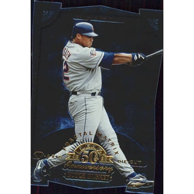 1998 Leaf Fractal Diamond Axis #93 Butch Huskey