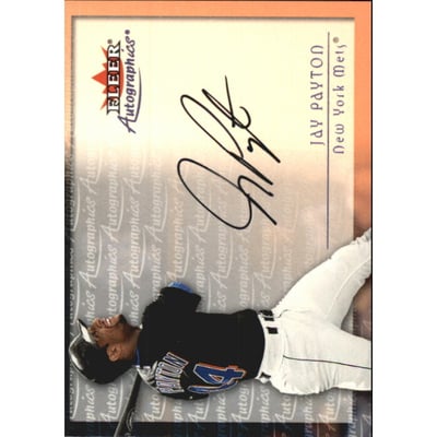 2001 Fleer Autographics #77 Jay Payton