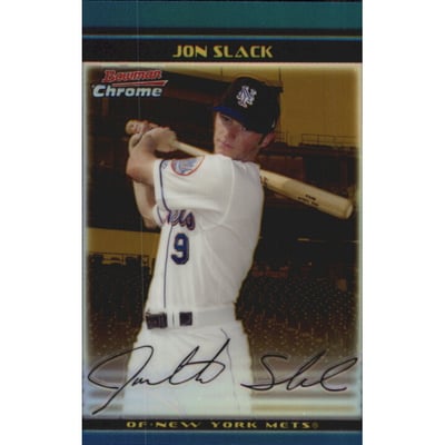 2002 Bowman Chrome Draft Gold Refractors #80 Jon Slack