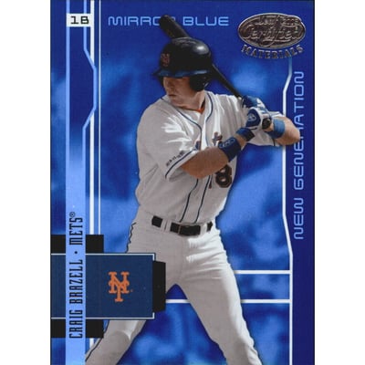 2003 Leaf Certified Materials Mirror Blue #207 Craig Brazell NG