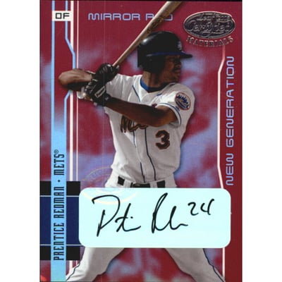 2003 Leaf Certified Materials Mirror Red Autographs #206 Prentice Redman NG/100