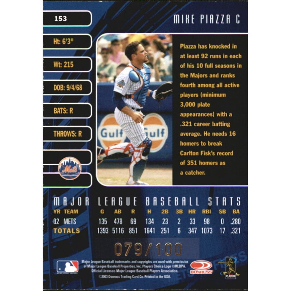 2003 Studio Proofs #153 Mike Piazza