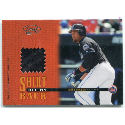 2004 Leaf Shirt Off My Back #SOMB19 Mike Piazza