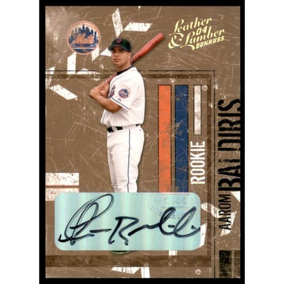 2004 Leather and Lumber Signatures Gold #167 Aarom Baldiris ROO/50