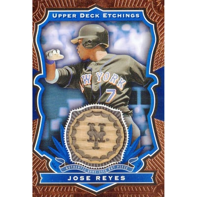 2004 Upper Deck Etchings Game Bat Blue #JR Jose Reyes