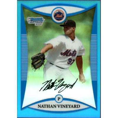 2008 Bowman Chrome Prospects Blue Refractors #BCP174 Nathan Vineyard