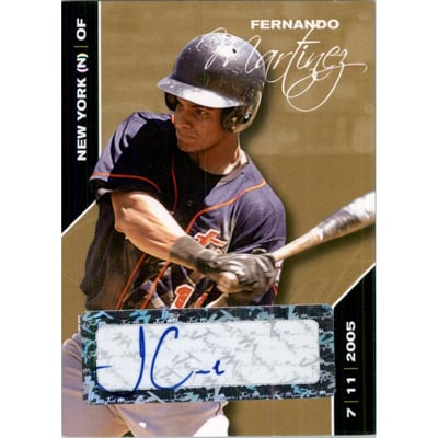 2008 Just Signing Date Autographs Gold #19 Fernando Martinez