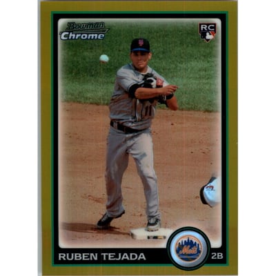 2010 Bowman Chrome Draft Gold Refractors #BDP51 Ruben Tejada