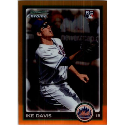 2010 Bowman Chrome Orange Refractors #203 Ike Davis
