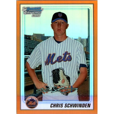 2010 Bowman Chrome Prospects Orange Refractors #BCP166 Chris Schwinden