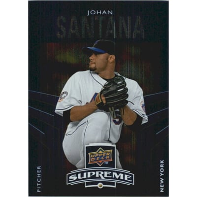 2010 Upper Deck Supreme Blue #S79 Johan Santana