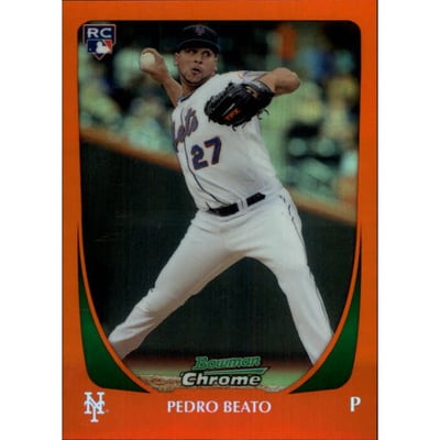 2011 Bowman Chrome Draft Orange Refractors #5 Pedro Beato