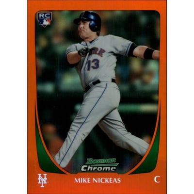 2011 Bowman Chrome Draft Orange Refractors #95 Mike Nickeas