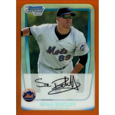 2011 Bowman Chrome Prospects Orange Refractors #BCP68 Sean Ratliff
