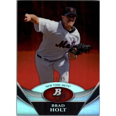 2011 Bowman Platinum Prospects Red Refractors #BPP78 Brad Holt