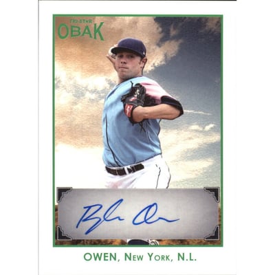 2011 TRISTAR Obak Autographs Green #A31  Dylan Owen