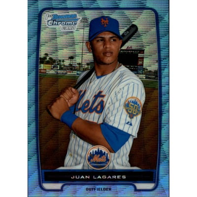 2012 Bowman Chrome Prospects Blue Wave Refractors #BCP212 Juan Lagares