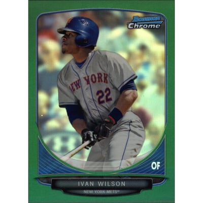 2013 Bowman Chrome Draft Draft Picks Green Refractors #BDPP40 Ivan Wilson