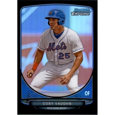 2013 Bowman Chrome Prospects Black Refractors #BCP27 Cory Vaughn