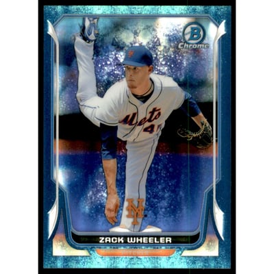2014 Bowman Chrome Bubble Refractors #98 Zack Wheeler