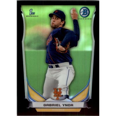 2014 Bowman Chrome Prospects Black Refractors #BCP76 Gabriel Ynoa