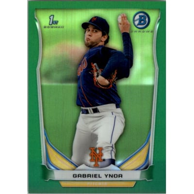 2014 Bowman Chrome Prospects Green Refractors #BCP76 Gabriel Ynoa