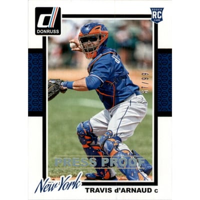 2014 Donruss Press Proofs Gold #316 Travis d'Arnaud