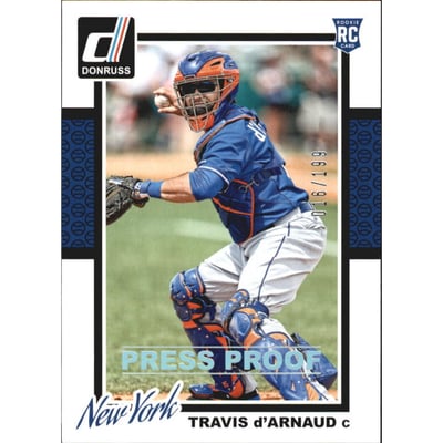 2014 Donruss Press Proofs Silver #316 Travis d'Arnaud