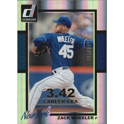 2014 Donruss Stat Line Career #166 Zack Wheeler/342