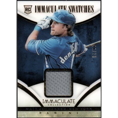 2014 Immaculate Collection Immaculate Swatches #93 Matt den Dekker/99