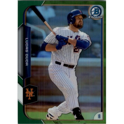 2015 Bowman Chrome Green Refractors #12 Lucas Duda