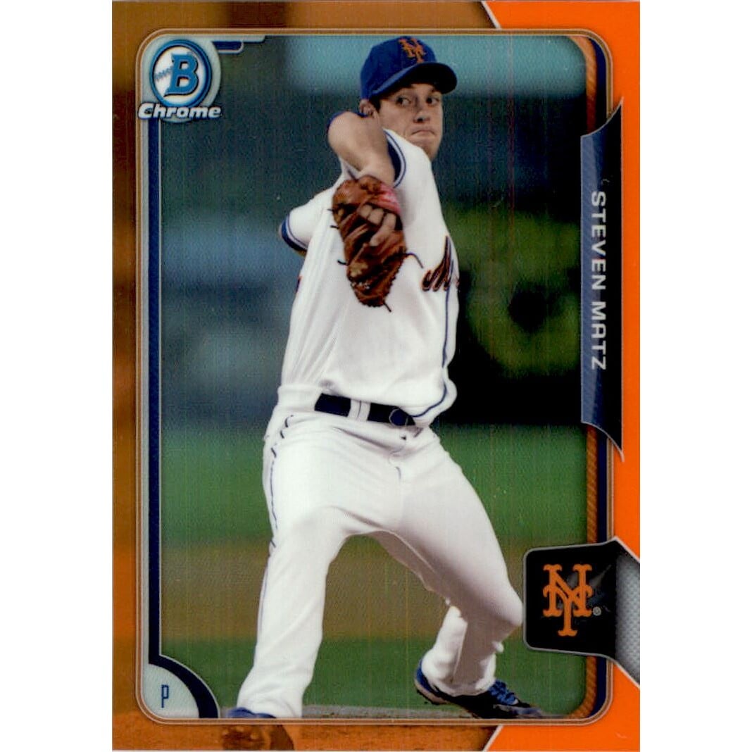 2015 Bowman Chrome Prospects Orange Refractors #BCP124 Steven Matz