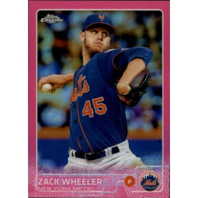2015 Topps Chrome Pink Refractors #117 Zack Wheeler