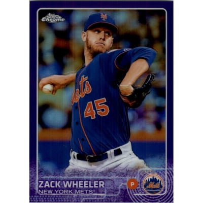 2015 Topps Chrome Purple Refractors #117 Zack Wheeler
