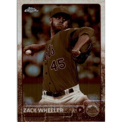 2015 Topps Chrome Sepia Refractors #117 Zack Wheeler