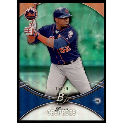 2016 Bowman Platinum Green #23 Yoenis Cespedes