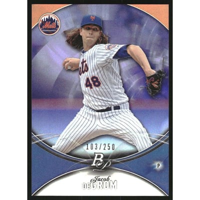 2016 Bowman Platinum Purple #94 Jacob deGrom