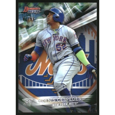 2016 Bowman's Best Green Refractors #47 Yoenis Cespedes