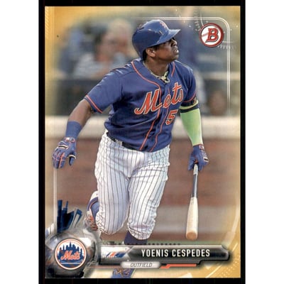 2017 Bowman Gold #17 Yoenis Cespedes