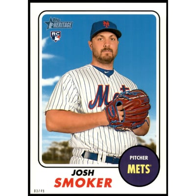 2017 Topps Heritage 5x7 #526 Josh Smoker