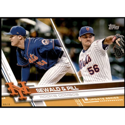 2017 Topps Update 5x7 Gold #US3 Paul Sewald/Tyler Pill