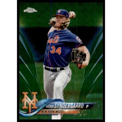 2018 Topps Chrome Green Wave Refractors #99 Noah Syndergaard
