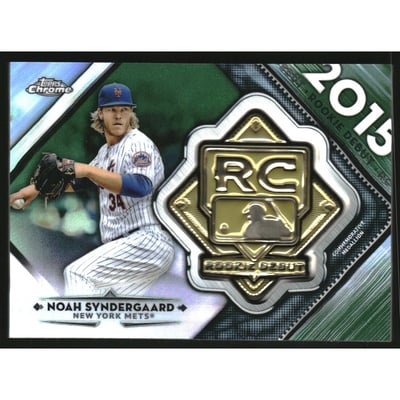 2018 Topps Chrome Rookie Debut Medal Green Refractors #RDMNS Noah Syndergaard