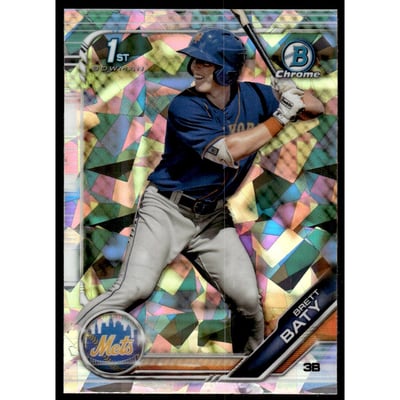 2019 Bowman Chrome Draft Sapphire #BDC39 Brett Baty