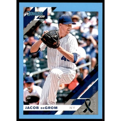 2019 Donruss Father's Day Ribbon Variations #123 Jacob deGrom