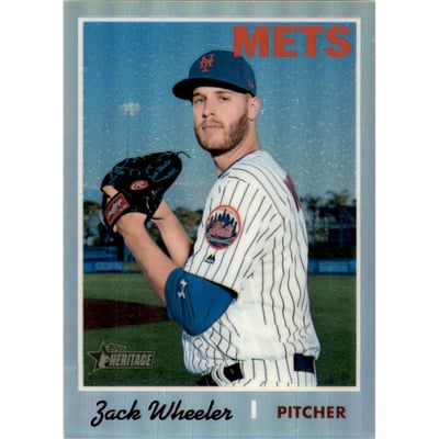 2019 Topps Heritage Chrome Refractors #THC300 Zack Wheeler MB
